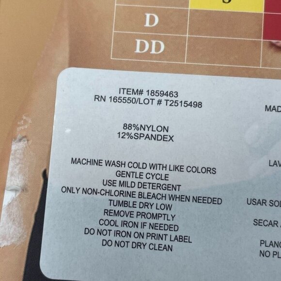 Womens Layer Zero 2-Pack Seamless Nylon Bras Small Black/Sienna d0554 - Picture 5 of 6